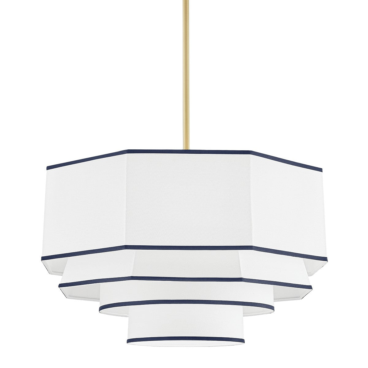 Hudson Valley - 3226-AGB - Four Light Chandelier - Riverdale - Aged Brass