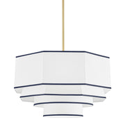 Hudson Valley - 3226-AGB - Four Light Chandelier - Riverdale - Aged Brass