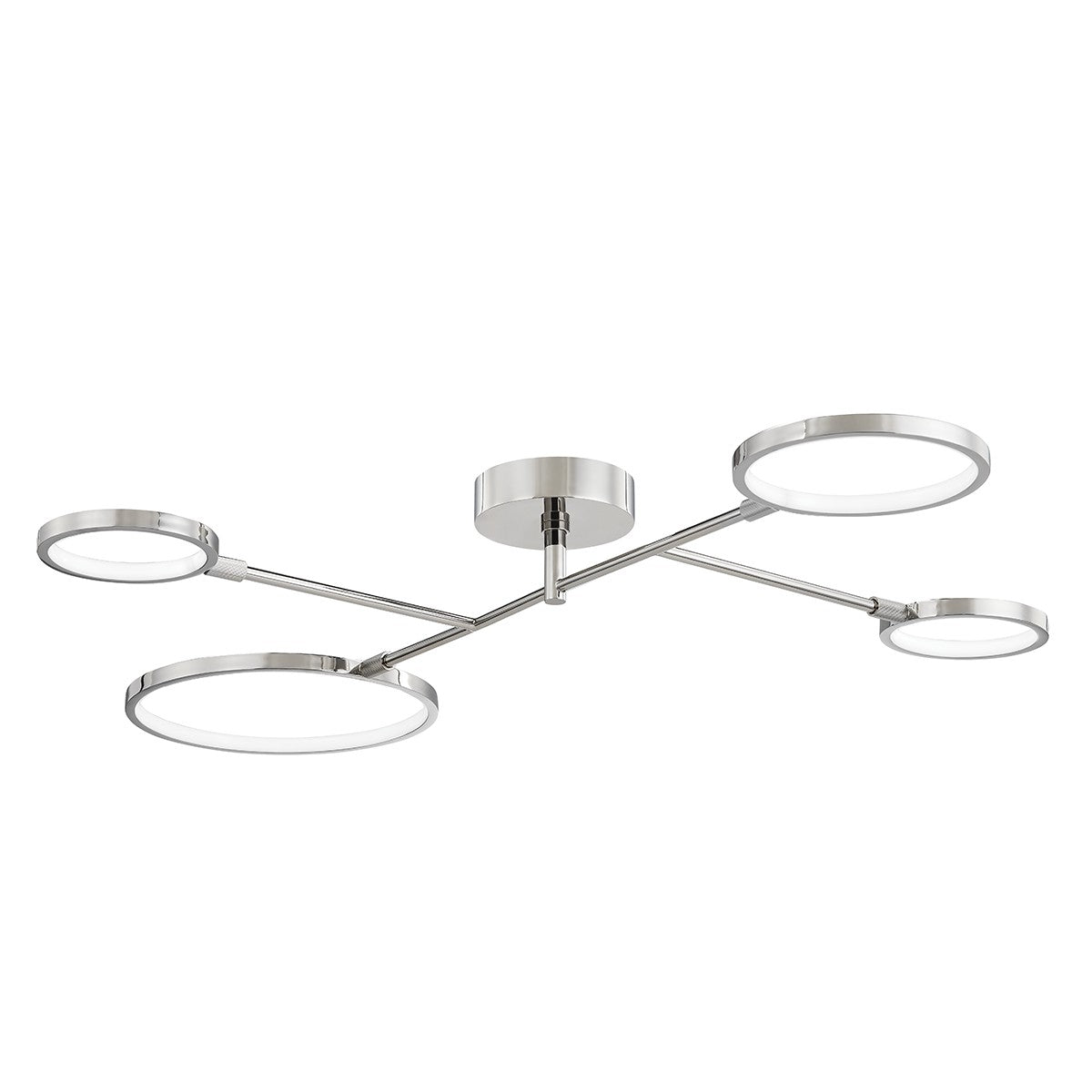 Hudson Valley - 4104-PN - LED Semi Flush Mount - Saturn - Polished Nickel