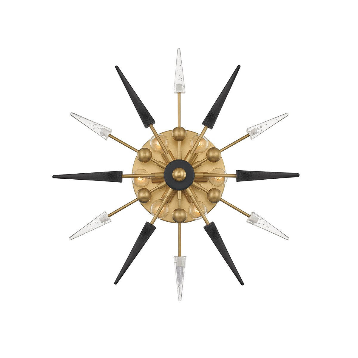Hudson Valley - 9024-AGB - Six Light Wall Sconce - Sparta - Aged Brass