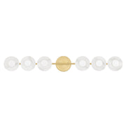 Hudson Valley - 9206-AGB - Six Light Bath Bracket - Elmont - Aged Brass