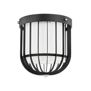 Hudson Valley - BKO301-PN/BK - One Light Flush Mount - Landon - Polished Nickel/Black
