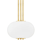 Hudson Valley - KBS1356701B-AGB - One Light Pendant - Palisade - Aged Brass