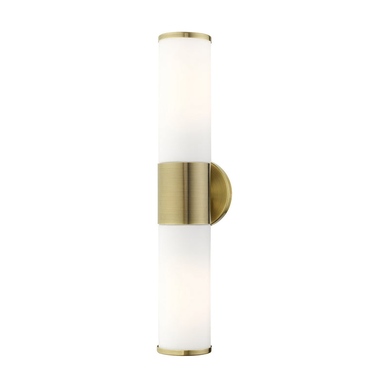 Livex Lighting - 16562-01 - Two Light Vanity - Lindale - Antique Brass
