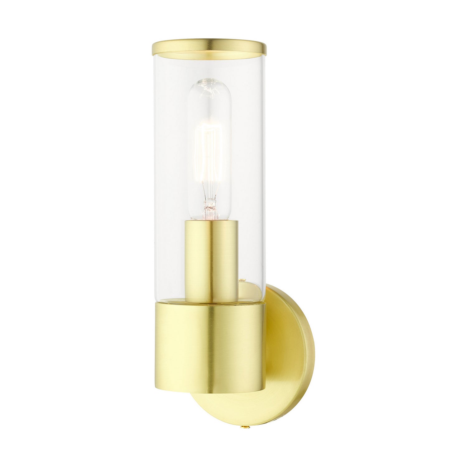 Livex Lighting - 17281-12 - One Light Wall Sconce - Banca - Satin Brass