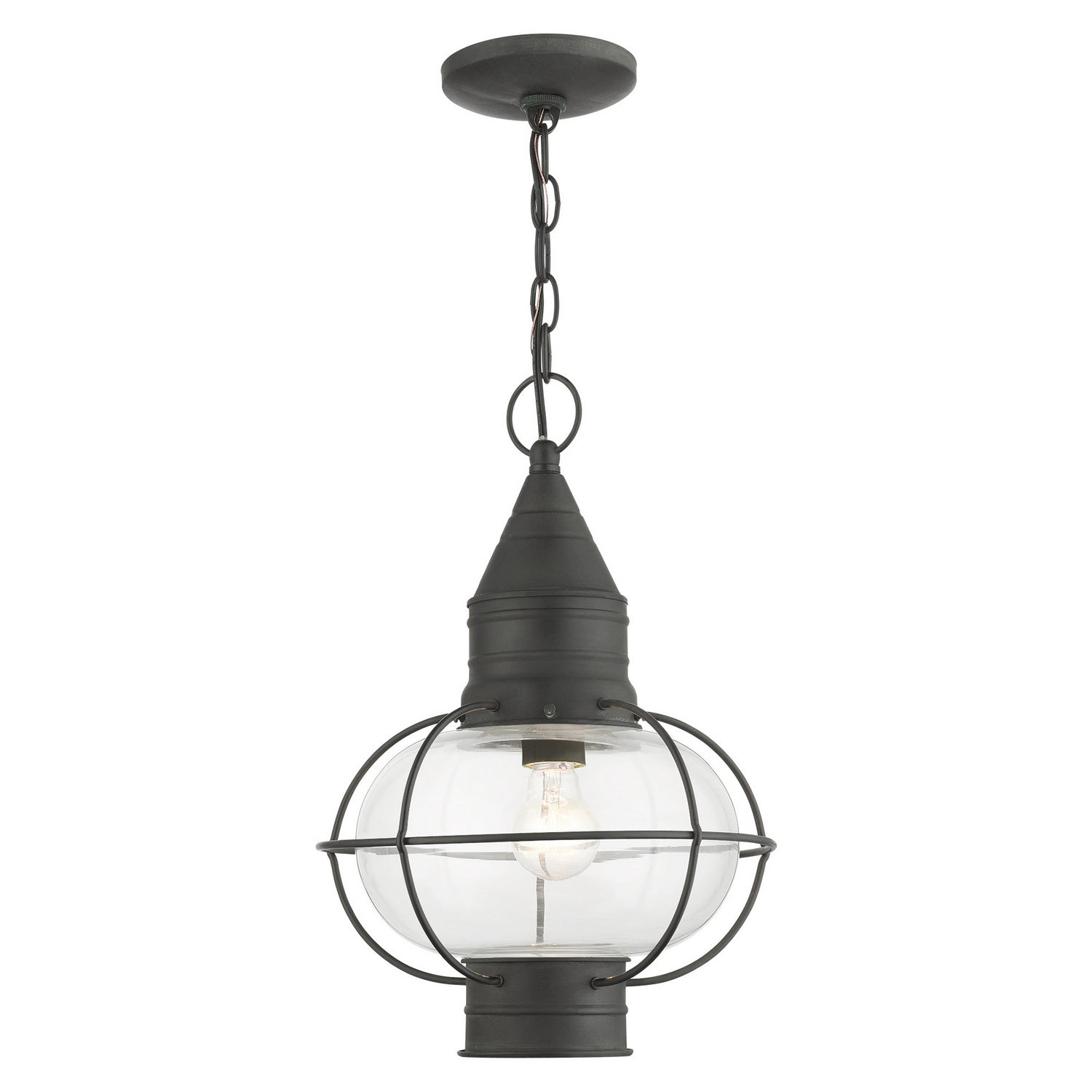 Livex Lighting - 26906-61 - One Light Outdoor Pendant - Newburyport - Charcoal