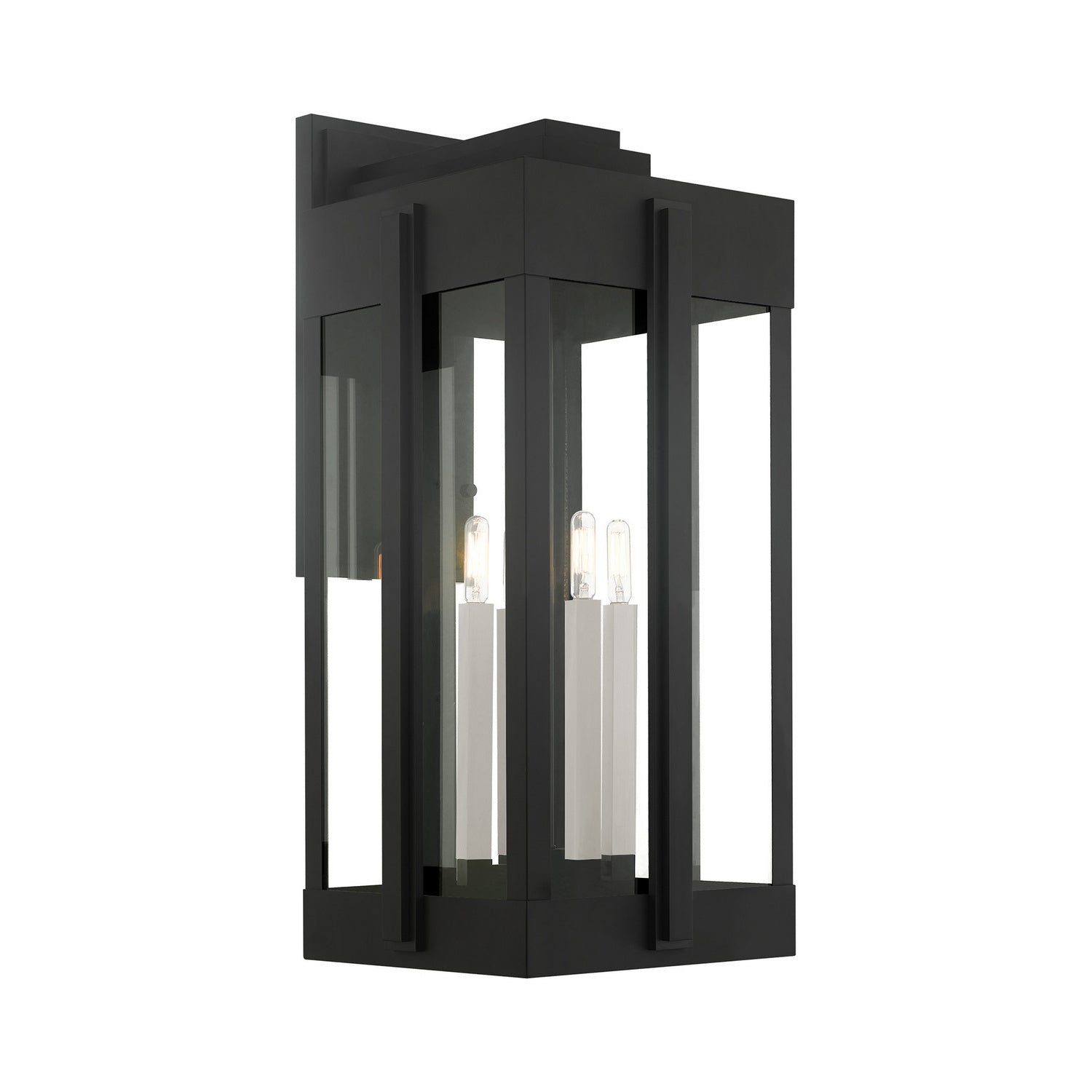 Livex Lighting - 27716-04 - Four Light Outdoor Wall Lantern - Lexington - Black