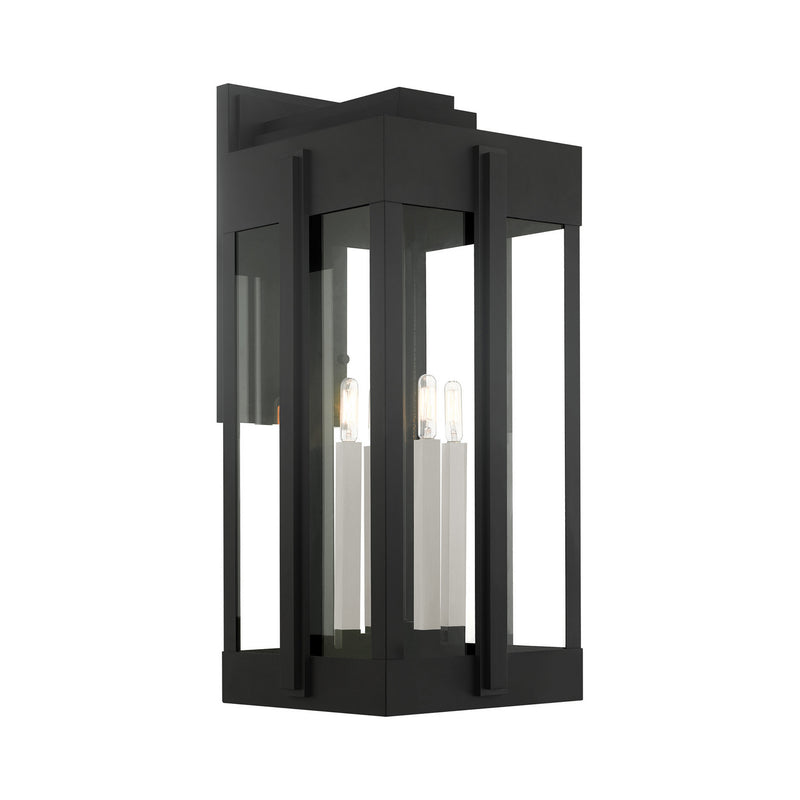 Livex Lighting - 27716-04 - Four Light Outdoor Wall Lantern - Lexington - Black
