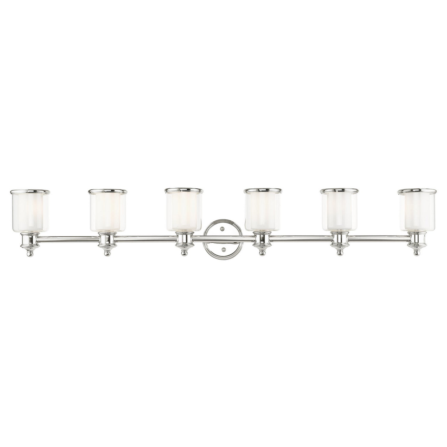Livex Lighting - 40216-35 - Six Light Vanity - Middlebush - Polished Nickel