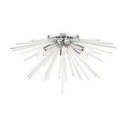 Livex Lighting - 41251-05 - Six Light Flush Mount - Utopia - Polished Chrome