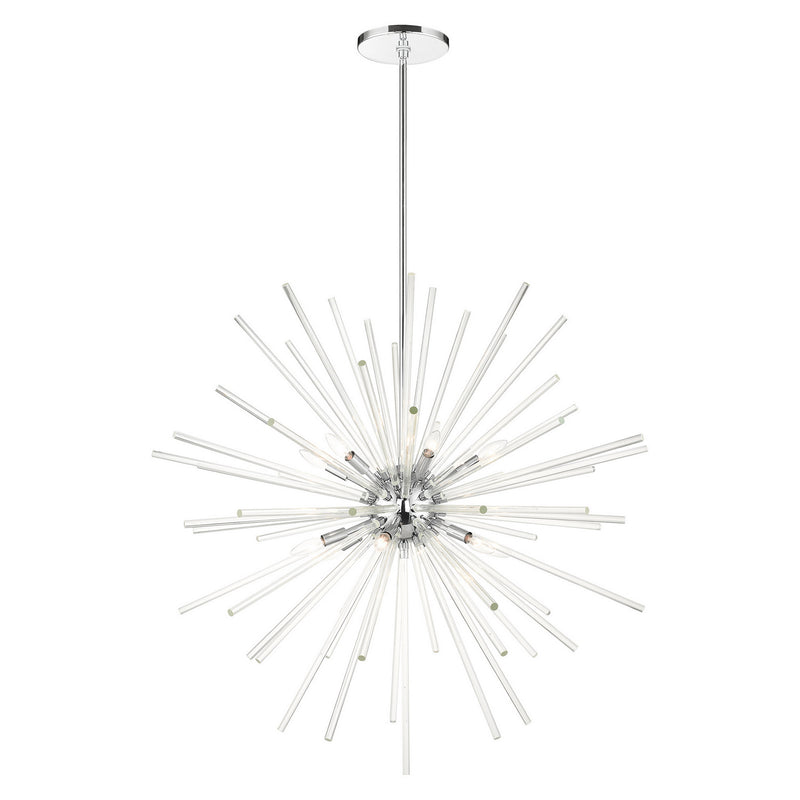 Livex Lighting - 41259-05 - 12 Light Foyer Pendant - Utopia - Polished Chrome