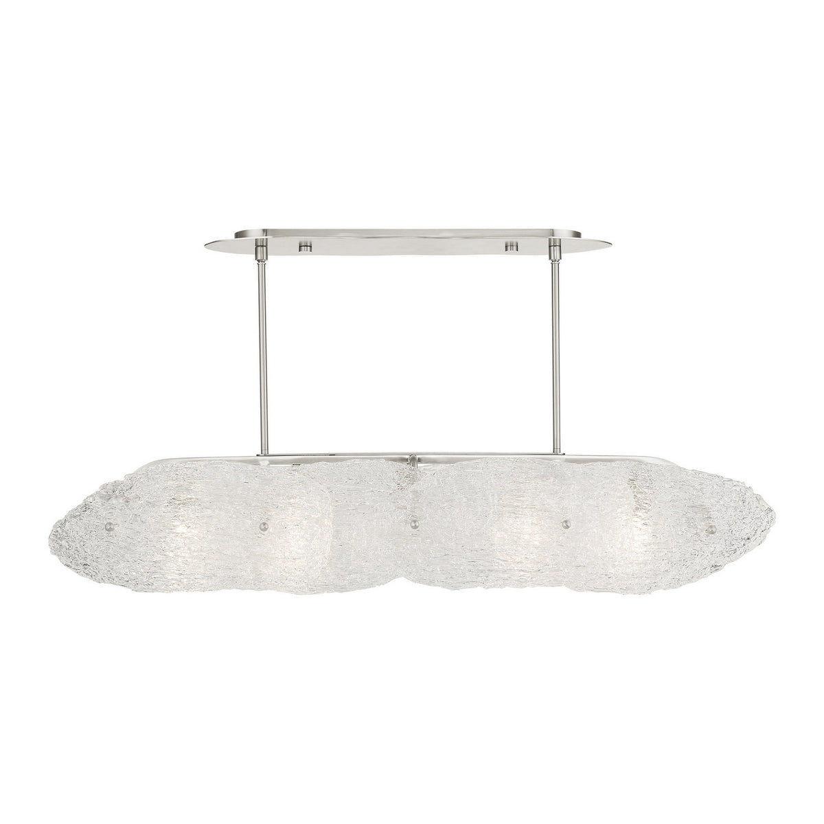 Livex Lighting - 45438-91 - Five Light Linear Chandelier - Belvidere - Brushed Nickel