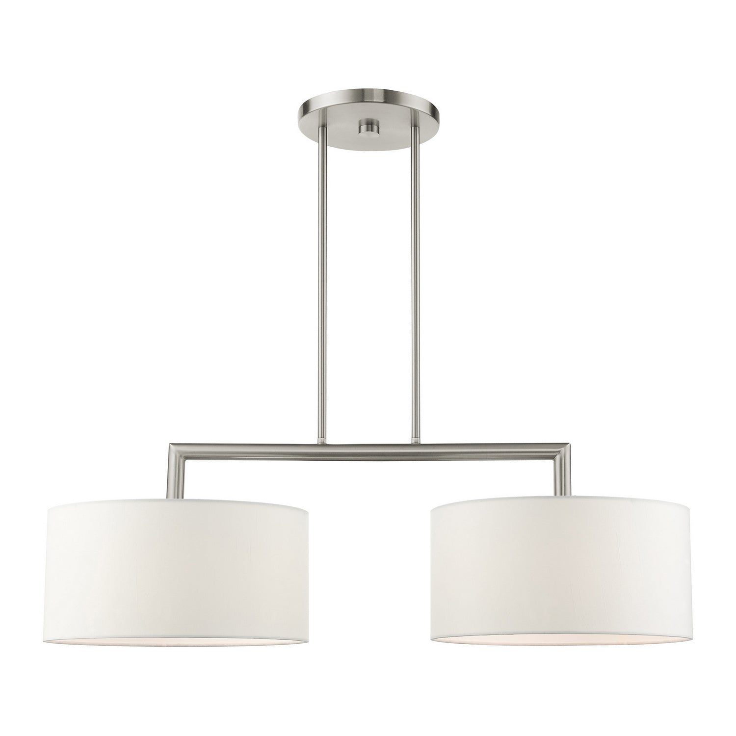 Livex Lighting - 45492-91 - Two Light Linear Chandelier - Meridian - Brushed Nickel