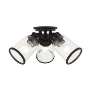 Livex Lighting - 45503-04 - Three Light Flush Mount - Lawrenceville - Black
