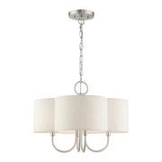 Livex Lighting - 45806-91 - Four Light Chandelier - Solstice - Brushed Nickel