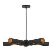 Livex Lighting - 45895-04 - Five Light Chandelier - Novato - Black