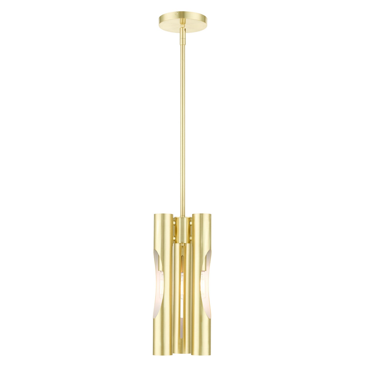 Livex Lighting - 45913-12 - Three Light Chandelier - Acra - Satin Brass
