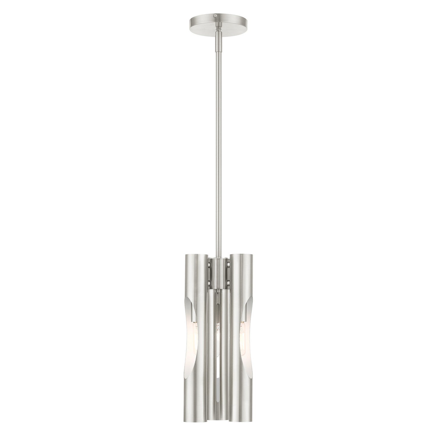 Livex Lighting - 45913-91 - Three Light Chandelier - Acra - Brushed Nickel