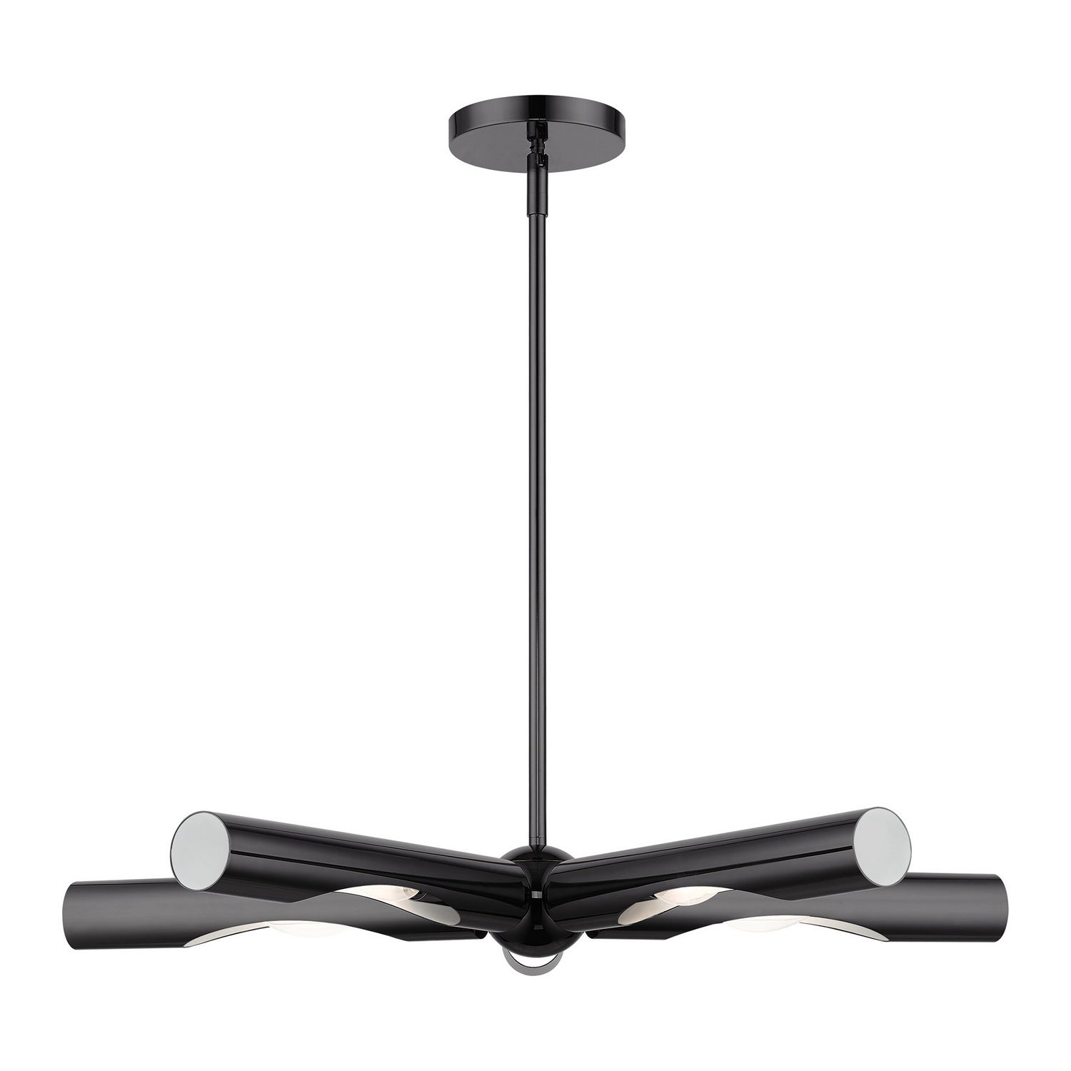 Livex Lighting - 45915-46 - Five Light Chandelier - Acra - Black Chrome