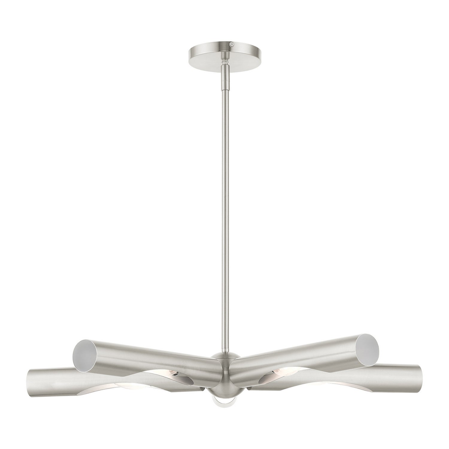 Livex Lighting - 45915-91 - Five Light Chandelier - Acra - Brushed Nickel