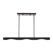Livex Lighting - 45917-46 - Three Light Linear Chandelier - Acra - Black Chrome