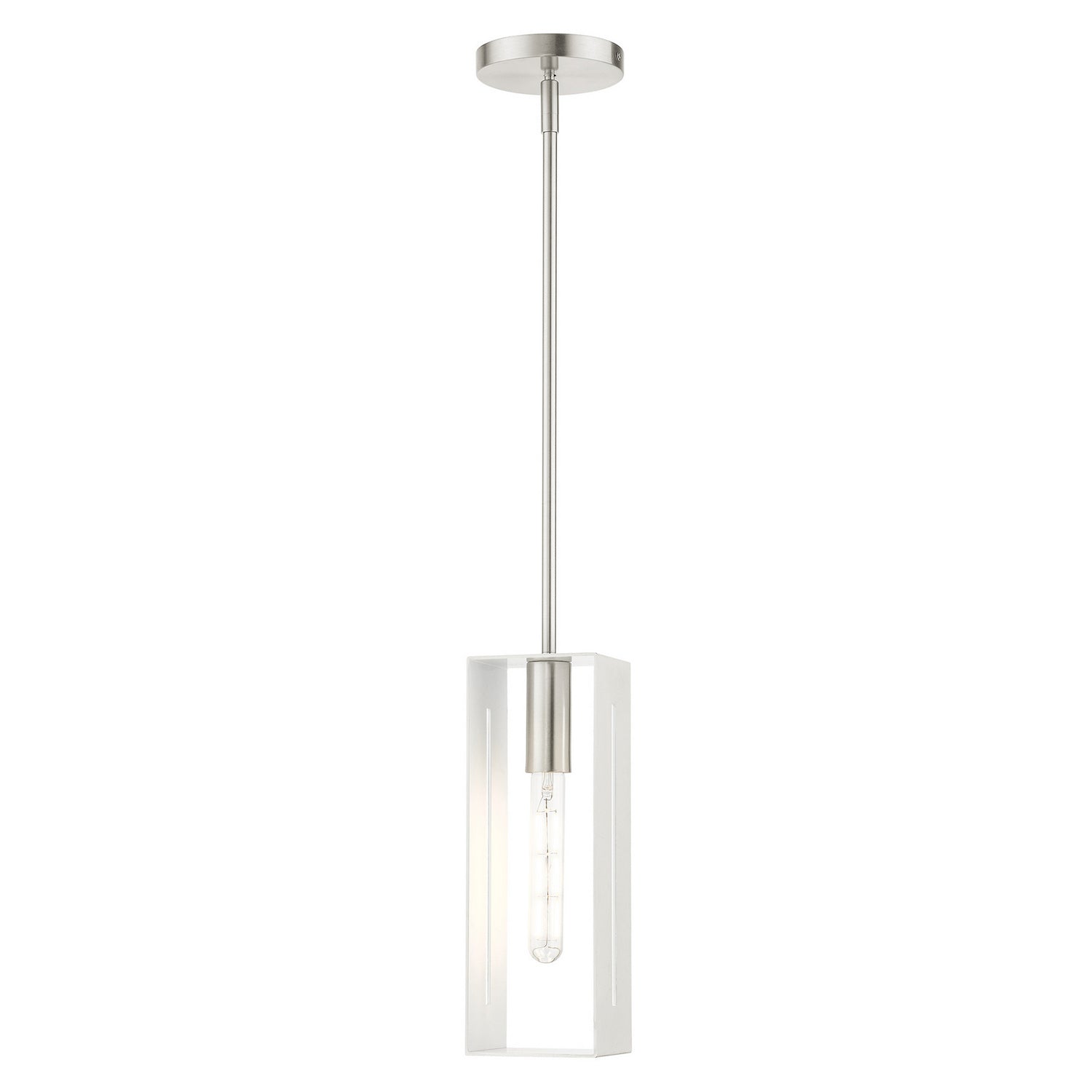 Livex Lighting - 45951-91 - One Light Pendant - Soma - Brushed Nickel