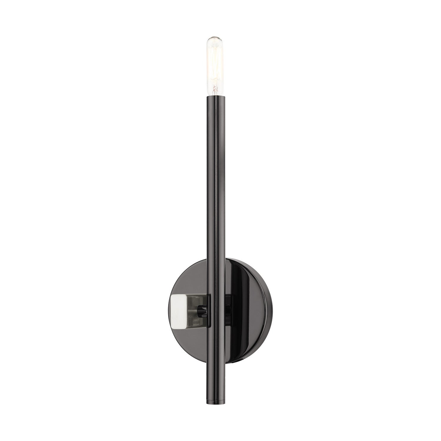 Livex Lighting - 49341-46 - One Light Wall Sconce - Denmark - Black Chrome w/ Brushed Nickels