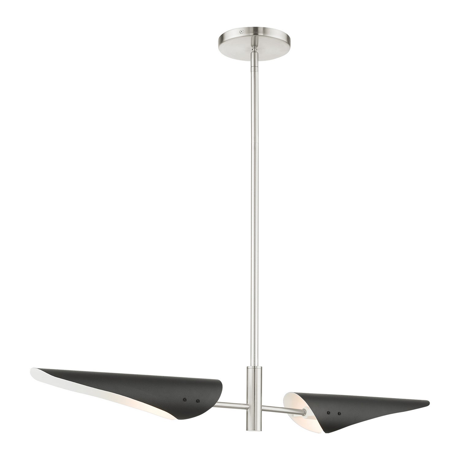 Livex Lighting - 49492-91 - Two Light Linear Chandelier - Capistrano - Brushed Nickel
