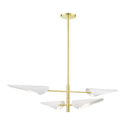 Livex Lighting - 49494-12 - Four Light Chandelier - Capistrano - Satin Brass