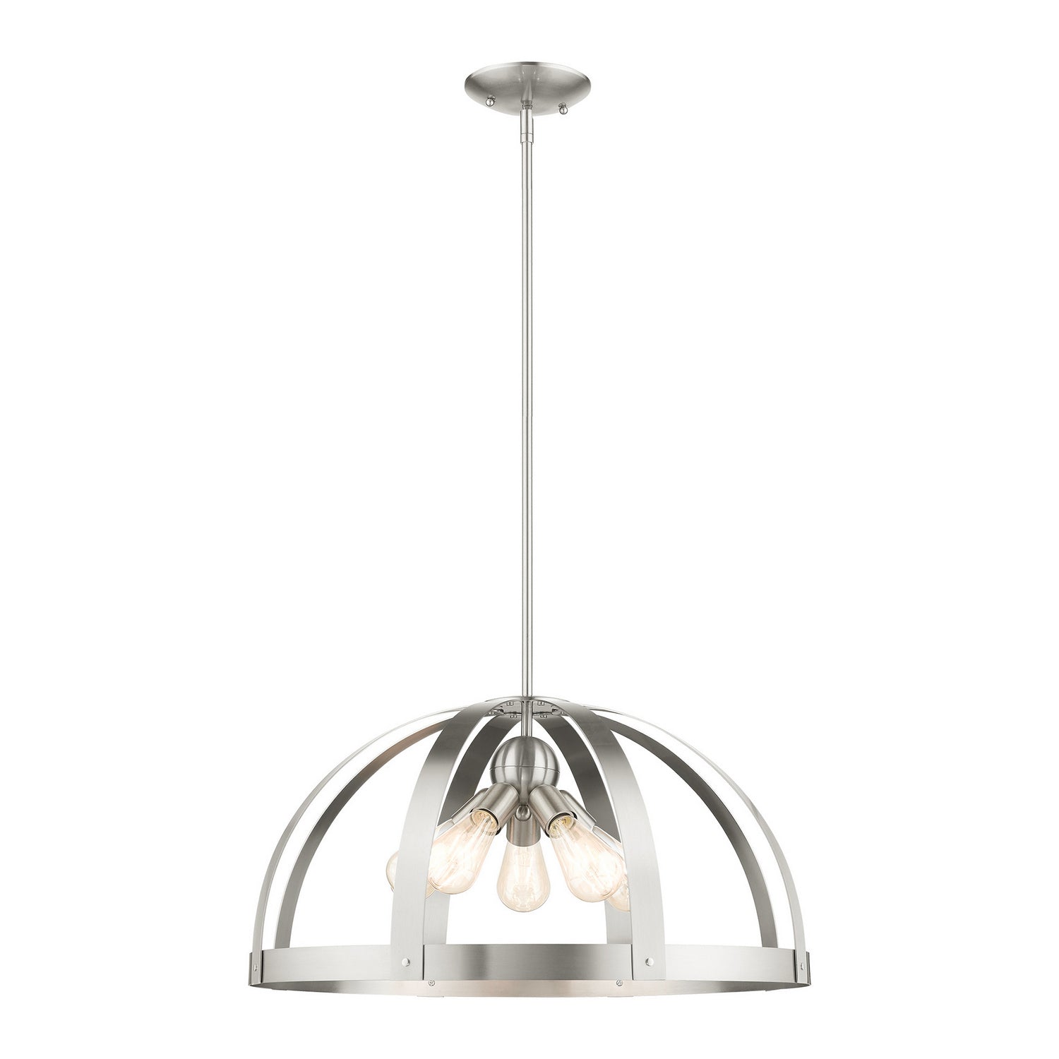 Livex Lighting - 49645-91 - Five Light Chandelier - Stoneridge - Brushed Nickel
