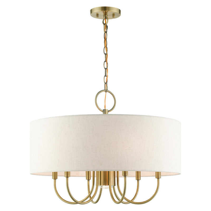 Livex Lighting - 49806-01 - Seven Light Chandelier - Blossom - Antique Brass