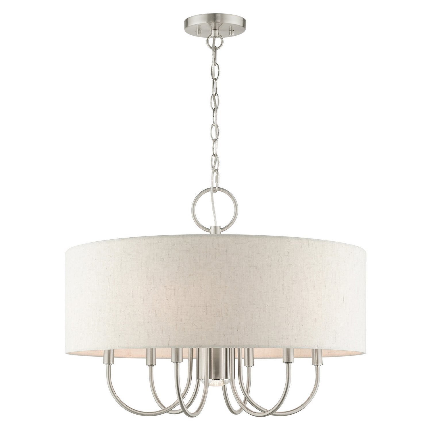 Livex Lighting - 49806-91 - Seven Light Chandelier - Blossom - Brushed Nickel