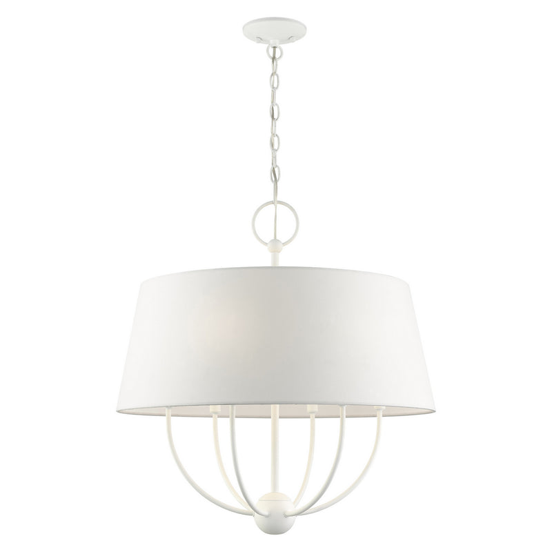 Livex Lighting - 49846-03 - Six Light Chandelier - Ridgecrest - White