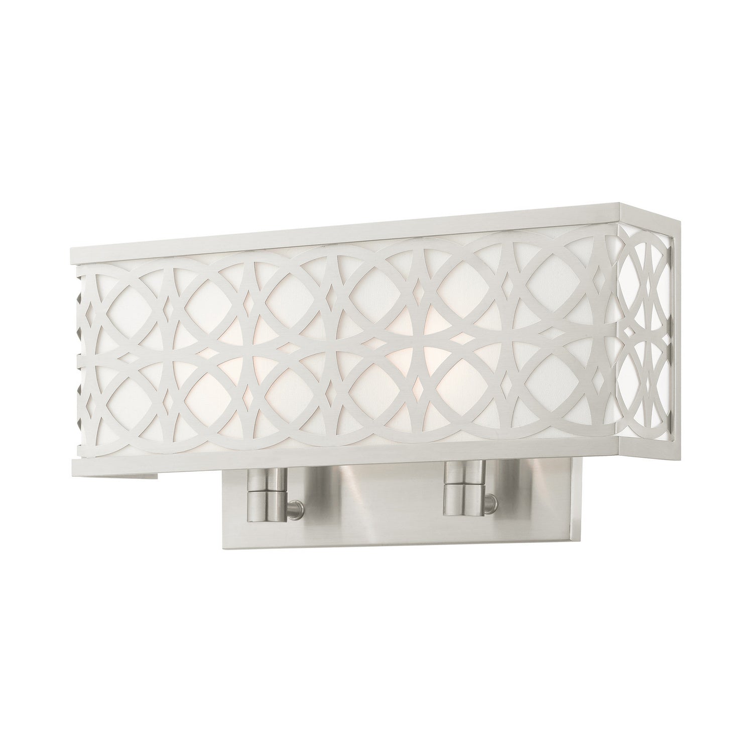 Livex Lighting - 49877-91 - Two Light Wall Sconce - Calinda - Brushed Nickel