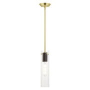 Livex Lighting - 51160-12 - One Light Pendant - Beckett - Satin Brass & Bronze