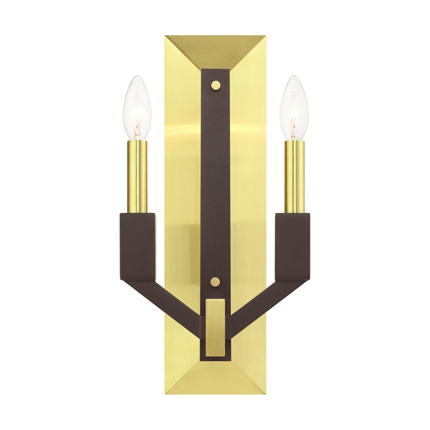 Livex Lighting - 51162-12 - Two Light Wall Sconce - Beckett - Satin Brass and Bronze