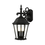 Livex Lighting - 7560-14 - Three Light Outdoor Wall Lantern - Hamilton - Textured Black