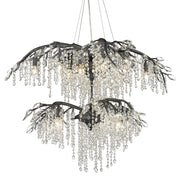 Golden - 9903-18 BI - 18 Light Chandelier - Autumn Twilight - Black Iron