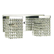 Framburg - 1992 PS - Two Light Wall Sconce - Gemini - Polished Silver w/Clear Crystal