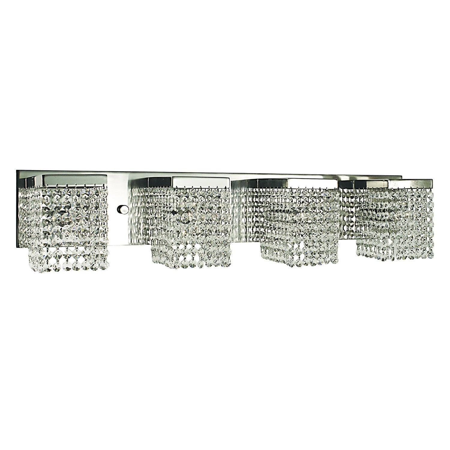 Framburg - 1994 PS - Four Light Wall Sconce - Gemini - Polished Silver w/Clear Crystal