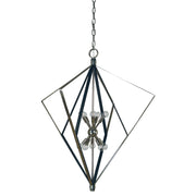 Framburg - 3023 PN/MBLACK - Ten Light Foyer Chandelier - Zoe - Polished Nickel w/Matte Black