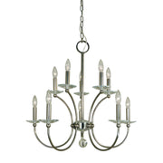 Framburg - 3109 PN - Ten Light Chandelier - Pirouette - Polished Nickel