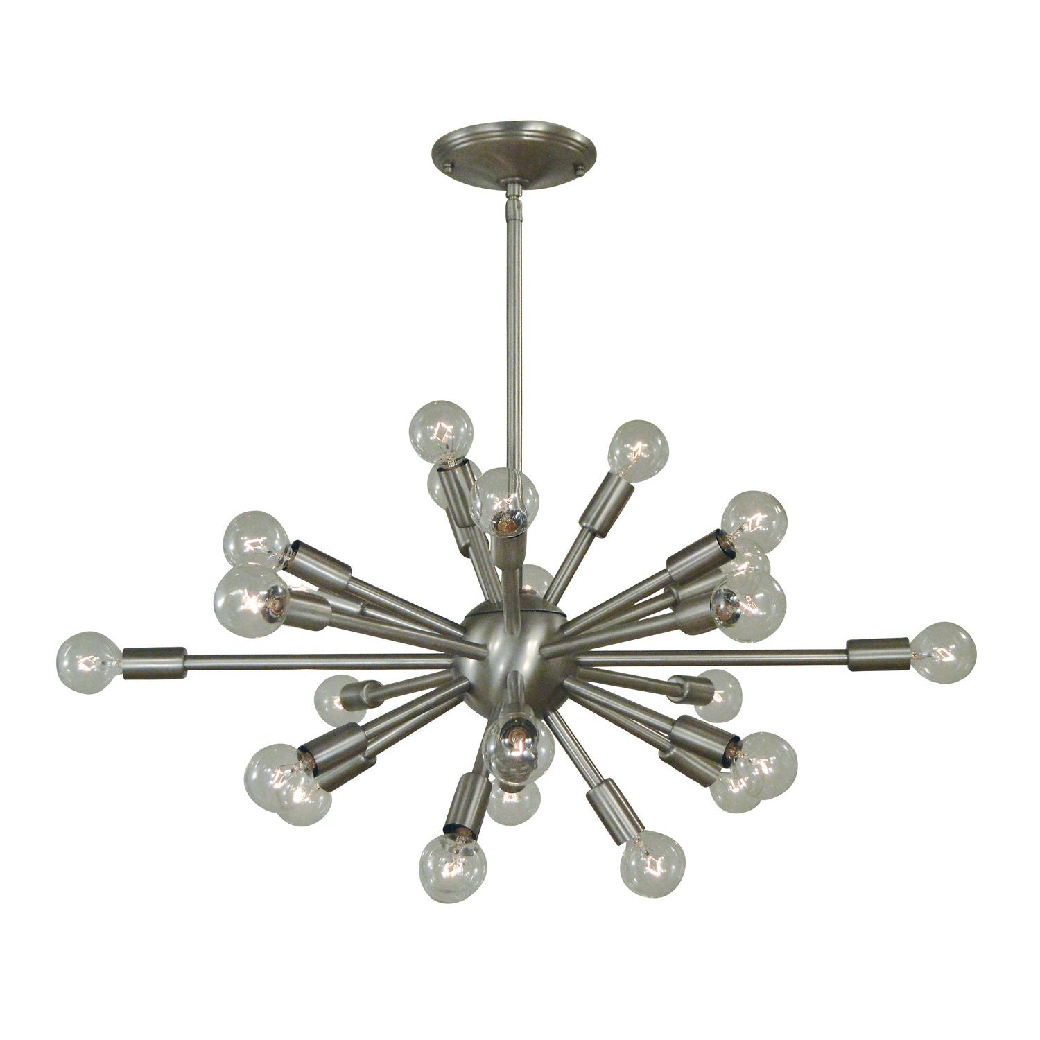 Framburg - 4397 BN - 24 Light Chandelier - Simone - Brushed Nickel