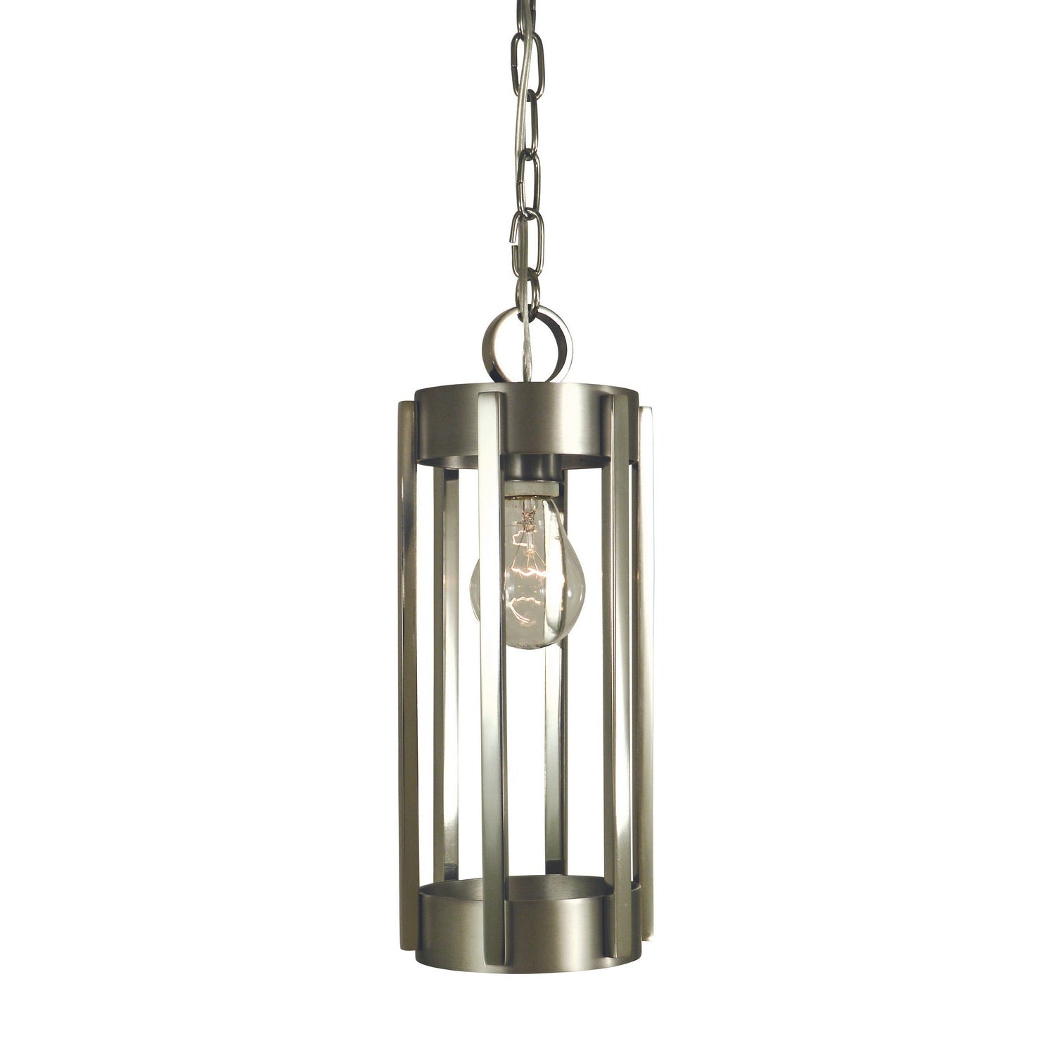 Framburg - 4661 SP/PN - One Light Pendant - Pantheon - Satin Pewter w/Polished Nickel