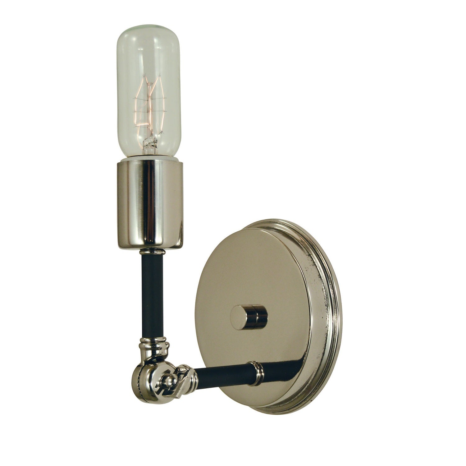 Framburg - 4681 PN/MBLACK - One Light Wall Sconce - Felix - Polished Nickel w/Matte Black