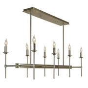 Framburg - 4698 BN - Eight Light Island Chandelier - Chandler - Brushed Nickel