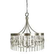 Framburg - 4715 SP/PN - Five Light Chandelier - Adele - Satin Pewter w/Polished Nickel