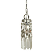 Framburg - 4718 SP/PN - One Light Pendant - Adele - Satin Pewter w/Polished Nickel