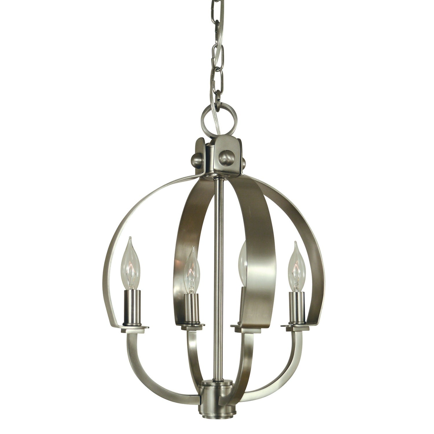Framburg - 4724 BN - Four Light Chandelier - Luna - Brushed Nickel