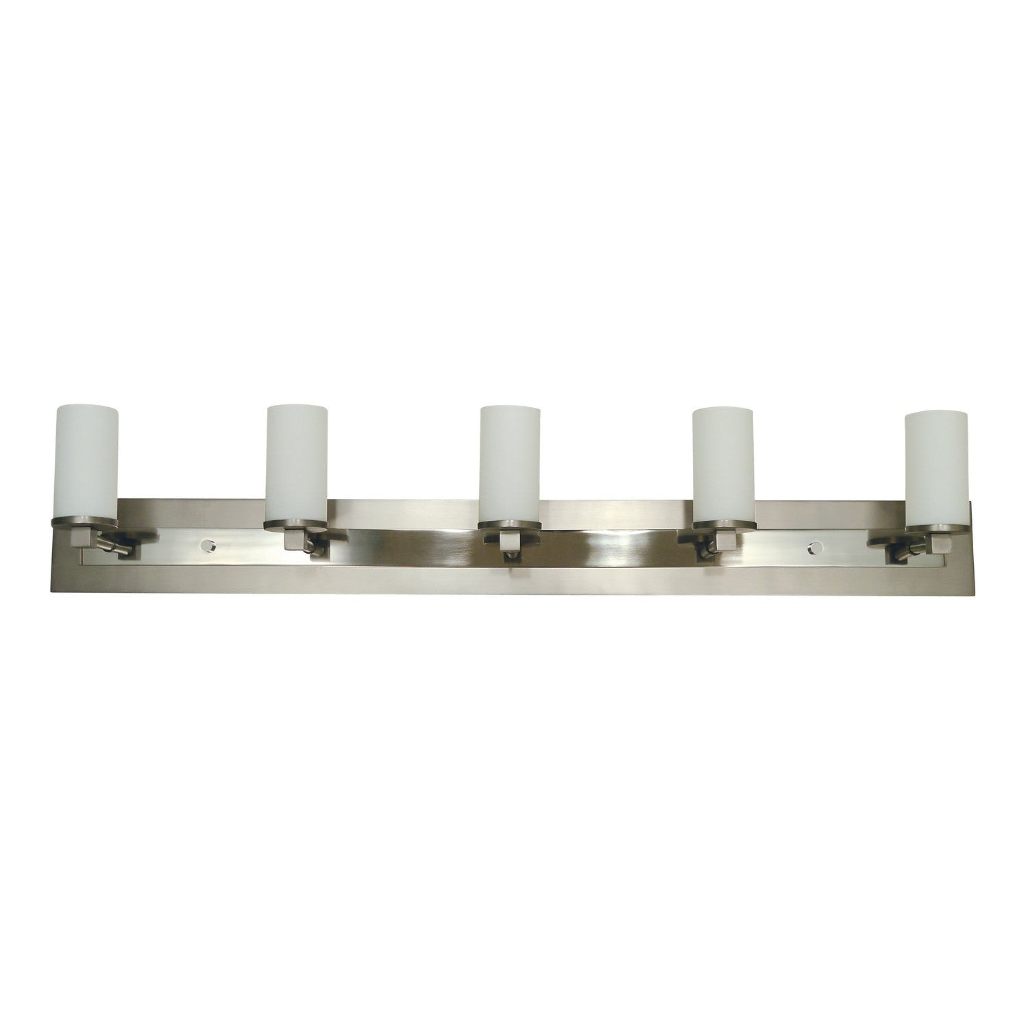 Framburg - 4735 SP/PN - Five Light Wall Sconce - Mercer - Satin Pewter w/Polished Nickel